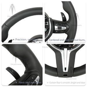 Volante in Pelle Completo per <span class=keywords><strong>BMW</strong></span> F30 F31 F32 F34 F10 F18 F07 F20 F22 F23 F15 F16 F25 F26 F91 F92 F48 F49 X3M X4M X5M X6M X7M - Product Image 5