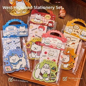 Adorable Set de Papelería con Diseño de Perro West Highland, Cuaderno y Bolígrafo de Gel para Niños, Regalos para Fiestas de Cumpleaños - Product Image 2