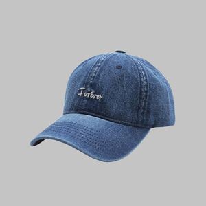 Casquette de baseball sportive en denim respirant quatre saisons, unisexe, mode, accepte la personnalisation OEM et personnalisée - Product Image 2