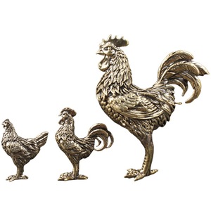 Figura de Gallo de Latón Puro, Animal del Zodiaco, Adorno de Escritorio, Mascota de Té, Artesanía, Decoración del Hogar, Regalo de Año Nuevo Chino - Product Image 5