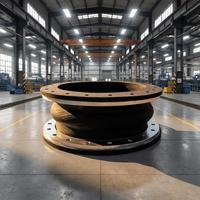 Raccord flexible en caoutchouc EPDM type réducteur DN80 (3") PN16 à raccord rapide pour système d'eau réfrigérée CVC