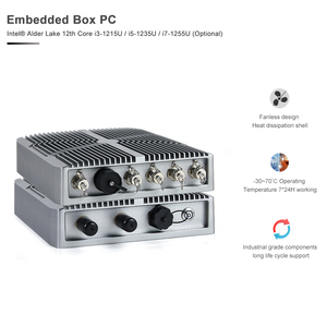 PC Industrial Robusto sin Ventilador IP67/IP69K, I5-1235U, DDR5, M12, Computadora Impermeable para Fábrica Inteligente, Automatización IoT, Efic-60005a - Product Image 2