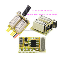 Kit émetteur et récepteur de télécommande sans fil 433mhz rf dc 3.7v 5v 9v 12v Mini interrupteur à relais