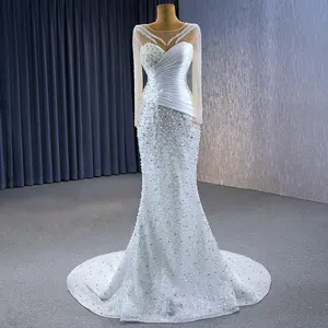Jancember 231098 модные иллюзионные блестки расшитые бисером платья русалки Свадебные платья с вуалью