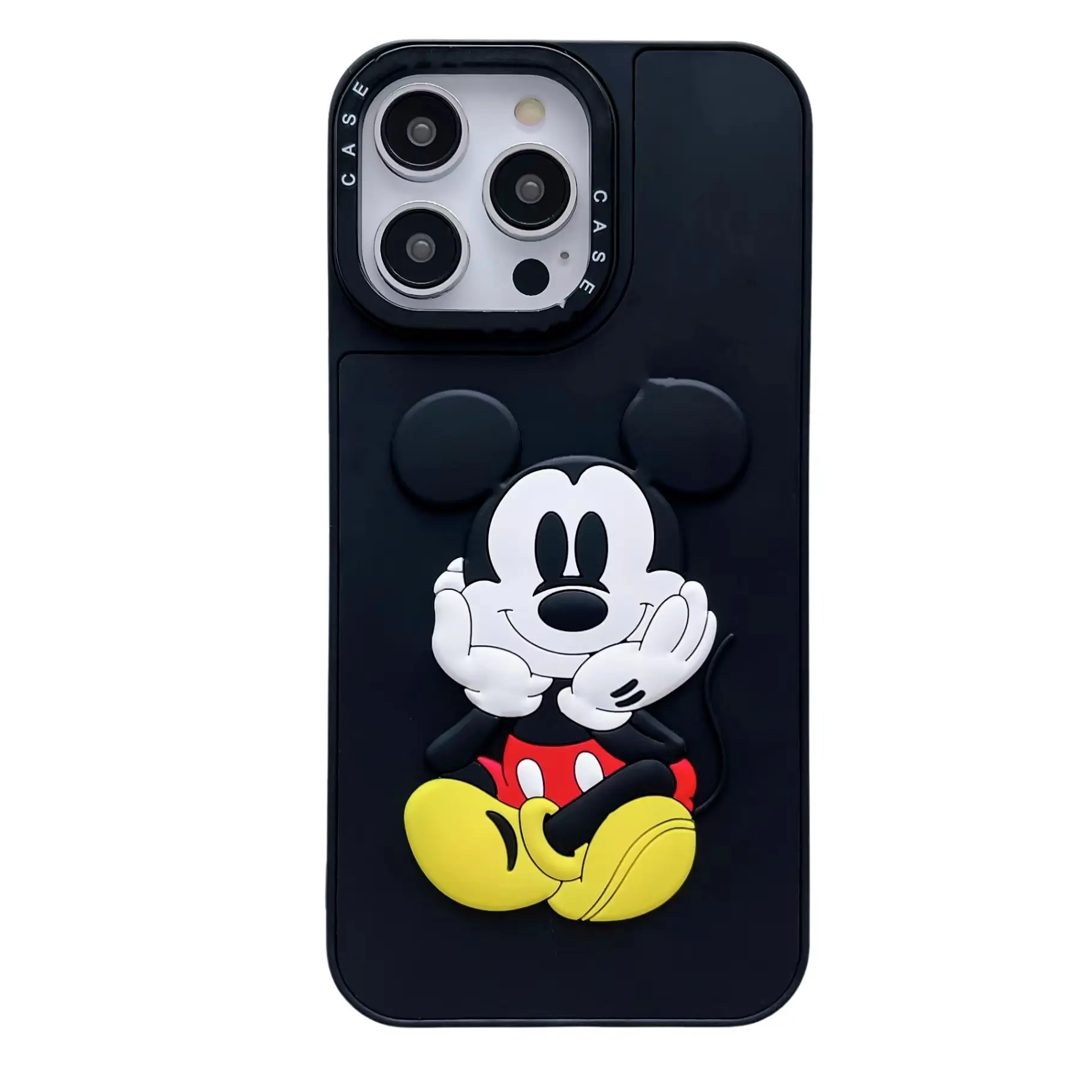 เคสโทรศัพท์ซิลิโคนลายคิตตี้น่ารัก3D สำหรับ iPhone XR XS 11 12 13 14 PROMAX 15PROMAX ฝาครอบมือถือ