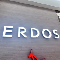 Letras de Canal LED 3D Personalizadas de Acero Inoxidable, Letreros Acrílicos de Alta Luminosidad con Iluminación Frontal para Centros Comerciales, Tiendas y Paredes Exteriores