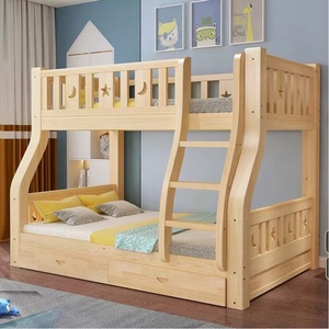 Cama litera infantil de madera maciza para dormitorio familiar, económica y asequible, venta directa de fábrica - Product Image 3