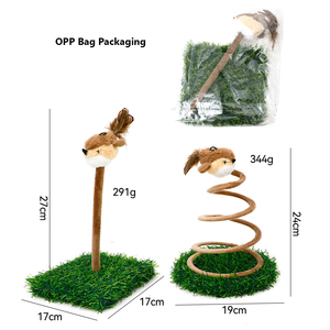 <span class=keywords><strong>Spiral</strong></span> Spring <span class=keywords><strong>Cat</strong></span> Kletter rahmen mit Spielzeug Künstliche simulierte Rasen <span class=keywords><strong>Cat</strong></span> Klettergerüst Kratz baum Möbel - Product Image 2