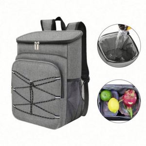 Beer Can Large Capacity Portable Waterproof Fresh-Keeping Thick Aluminum Foil Outdoor Insulation Picnic Ice <b>Cooler</b> Bag <b>Backpack</b> - Product Image 1