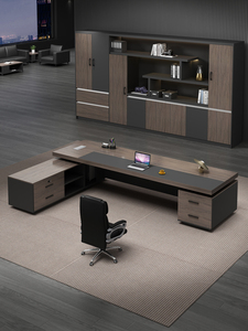 Modern Luxury Office Furniture Simple Boss <strong>Desk</strong> Executive Chair <strong>Set</strong> for Manager Supervisor President - Product Image 2