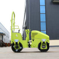 Compacteur routier hydraulique mini 1 tonne à double tambour avec moteur Honda pour travaux d'asphalte - Vente en gros