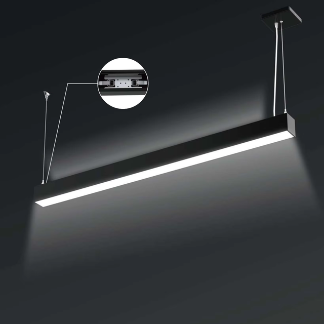 Industrial Style Hexagonal Honeycomb Aluminum LED Linear Light 3500K-5000K Color Temp 5-Year Warranty-Office/Commercial Use