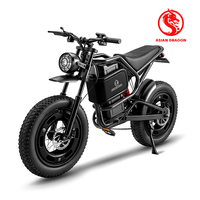 Vélo électrique longue portée en acier au carbone, 3 vitesses, moteur sans balais 1000W, batterie 60V 20Ah, frein à disque, roue réfléchissante, clignotant, conduite de nuit
