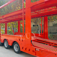 Semi-remorque porte-voitures de 21 m pour 8 véhicules, capable de transporter huit voitures à travers les déserts et les terrains accidentés du Moyen-Orient
