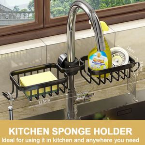 Nouveau support de rangement pour robinet, égouttoir pour bols et baguettes, organisateur d'évier de cuisine, support pour savon et éponge - Product Image 5