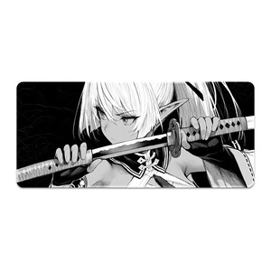 แผ่นรองเมาส์ลายการ์ตูนอนิเมะสไตล์ผี ขาวดำ แบบผสมผสาน สำหรับเกมส์  ทำจากยางซิลิโคน  สามารถปรับแต่งได้ - Product Image 6