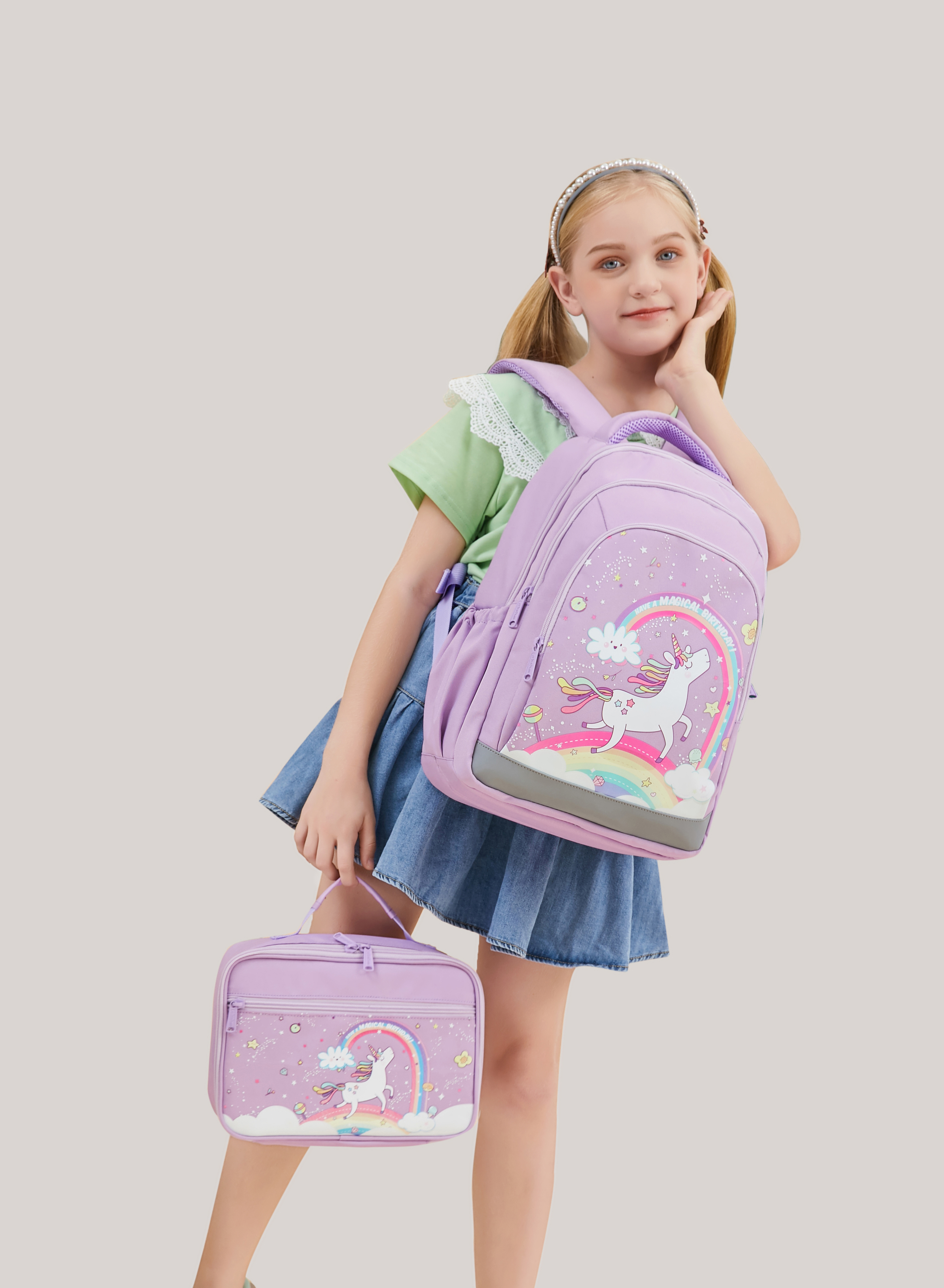 Cartable Fille Sac Dos Pour Enfant Primaire Kawaii Lger Et Impermable
