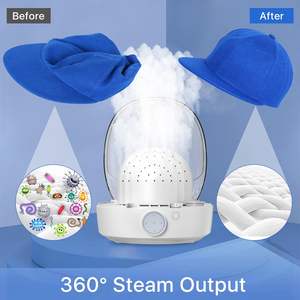 Fer à repasser automatique à <span class=keywords><strong>vapeur</strong></span> chaude et froide pour garder votre marin Chapeau de travail Peak Couple Cowboy Cap Clean and Shaped Care Machine Cleaner - Product Image 2