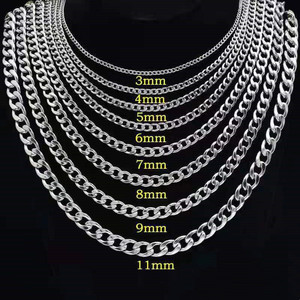 Collar <span class=keywords><strong>de</strong></span> cadena <span class=keywords><strong>de</strong></span> eslabones cubanos <span class=keywords><strong>de</strong></span> oro <span class=keywords><strong>de</strong></span> 14K 18K y <span class=keywords><strong>Plata</strong></span> <span class=keywords><strong>de</strong></span> Ley 925 personalizado para boda <span class=keywords><strong>de</strong></span> hombres y mujeres o regalo <span class=keywords><strong>de</strong></span> Joyeria <span class=keywords><strong>De</strong></span> <span class=keywords><strong>Plata</strong></span> - Product Image 2