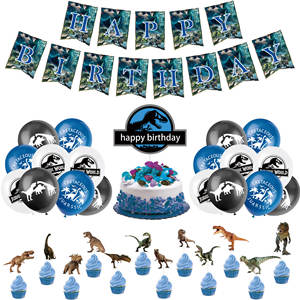 Set <span class=keywords><strong>de</strong></span> Decoración <span class=keywords><strong>para</strong></span> Fiesta <span class=keywords><strong>de</strong></span> <span class=keywords><strong>Cumpleaños</strong></span> con Temática <span class=keywords><strong>de</strong></span> <span class=keywords><strong>Jurassic</strong></span> World, Bandera <span class=keywords><strong>de</strong></span> Dinosaurio, Globo <span class=keywords><strong>para</strong></span> Halloween, Navidad, Día <span class=keywords><strong>de</strong></span> San Valentín - Product Image 1