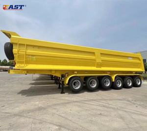 EAST Heavy Duty 6 essieux 100 tonnes 150 tonnes 200t pierre transport utilitaire inclinaison équipement benne cargo semi-remorque à vendre - Product Image 3