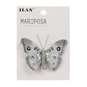 Fermaglio per Capelli a Farfalla Ilan 8cm, Accessorio per Acconciature da Sposa - Product Image 1