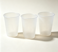 Gobelets en PET à paroi simple personnalisés en gros avec couvercles – Usine chinoise, best-seller, pour boissons chaudes et froides, sans BPA, écologiques, en vrac