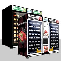 XYZ Custom Self Service 32-inch touchscreen gekoelde salade-, groente-, fruit- en eierenverkoopautomaat met SDK en cloudgebaseerd beheer