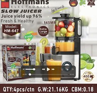 Industriële slowjuicer voor zwaar gebruik, 400W, 145mm brede invoeropening, grote capaciteit, koudpersmachine voor B-End voedselverwerking