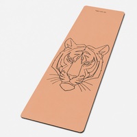 Tapis de yoga LZT personnalisable avec logo imprimé, surface en PU résistante à la transpiration, dessus texturé antidérapant, base en caoutchouc durable, longueur 183 cm