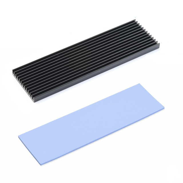 M.2 SSD Heatsink, 2280 SSD Heat Sink with NVMe SSD Thermal Pad NVMe Heat Sink PC/PS5 M.2 PCIE NVMe SSD or M.2 SATA SSD