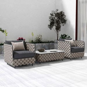 Canapé de jardin sectionnel moderne <span class=keywords><strong>Matelas</strong></span> de salon de patio Canapé d'extérieur modulaire - Product Image 3