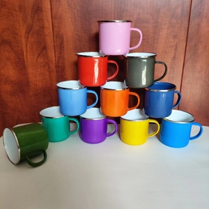 Taza de Metal Esmaltada de 8cm, Personalizada, Linda, para Camping, Sublimación, Regalo, <span class=keywords><strong>Playa</strong></span>, Viajes, <span class=keywords><strong>Café</strong></span>, 12oz, 350ML - Product Image 5
