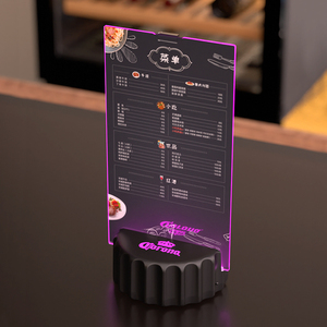 Nhà hàng tốt nhất nhựa ánh sáng lên chiếu sáng LED uống thẻ <span class=keywords><strong>menu</strong></span> chủ tùy chỉnh da A4 <span class=keywords><strong>menu</strong></span> bìa giá rẻ bảng thư mục <span class=keywords><strong>menu</strong></span> - Product Image 6