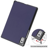 Étui pour tablette en cuir PU rigide avec protection anti-chute, pliable en trois parties, en microfibre pour Lenovo Tab M9 TB-310FU 9 pouces