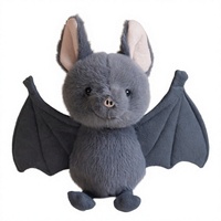 Peluche chauve-souris mignonne pour Halloween, jouet en peluche doux, poupée rembourrée, cadeau décoratif