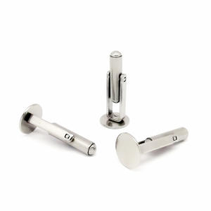 Piezas de gemelos de acero inoxidable sólido de alta calidad, venta directa del fabricante, traje y camiseta para hombre, hallazgos y componentes de joyería - Product Image 2