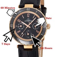 Montres Seiko Sport 18 mm à quartz japonais en acier inoxydable noir et or rose, avec cristaux de moissanite de luxe, résistantes à l'eau – Vente chaude