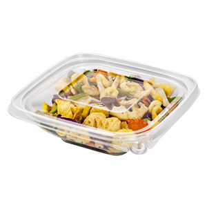 Contenedores reciclables de 24 OZ de fácil manejo, cuenco cuadrado de dos piezas, paquete de seguridad de embalaje a prueba de manipulaciones para Fideos y alimentos - Product Image 3