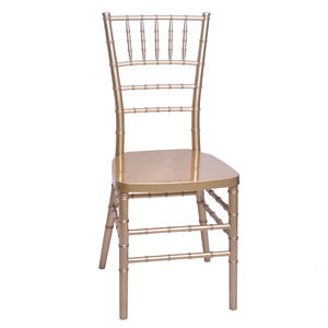 Chaises de mariage en métal empilables pour la mariée et le marié, vente en gros, usage commercial, hôtel - Product Image 4