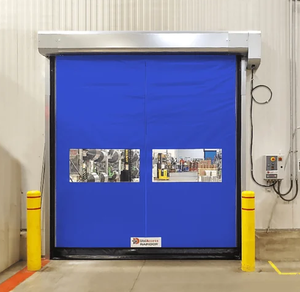 Puertas enrollables de PVC de alta velocidad con <span class=keywords><strong>cremallera</strong></span> rápida de reparación automática de alta calidad, puertas enrollables aisladas para refrigerador y congelador - Product Image 5