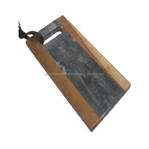 Planche à découper en bois avec manche en métal Couteau populaire Plateau de service Planche à découper de cuisine avec manche en métal - Product Image 5