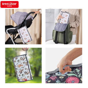 Mesa multifuncional portátil do bebê com suprimentos práticos do saco do tecido impermeável para a mãe e o bebê - Product Image 3
