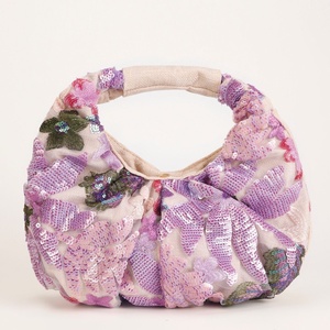 New All Seasons Niche Sequin Embroidered Women's <b>Large</b> Casual <b>Canvas</b> Handbag Zipper High-End Polyester Lining for Daily Fashion - Product Image 3