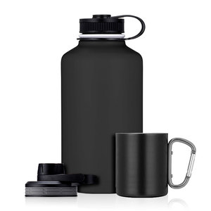 128Oz Một Gallon 2 Nắp Rơm Và Vòi Bị Rò Rỉ Bằng Chứng Chân Không Cách Nhiệt Thép Không Gỉ Nóng Lạnh Đôi Tường Đơn Giản Growler - Product Image 3