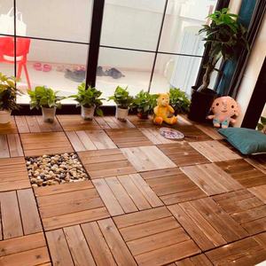 Suelo de Madera para Exteriores, Patio, Terraza, Balcón, con Sistema de Encaje, Anticorrosión, Resistente al Agua, Decoración DIY - Product Image 5