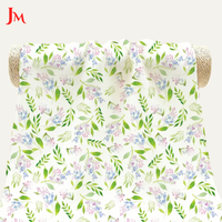 Tissu de luxe en popeline de coton 100% à petites fleurs, tissé, imprimé, pour vêtements