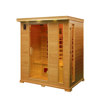 Sauna infrarouge lointain en carbone pour intérieur, en bois, pour salon de beauté et centre de réadaptation