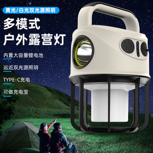 Camping <b>Lamp</b> Led Outdoor Portable Tent Light Us Plug <b>Charging</b> With Lithium Battery For Camping - Product Image 1