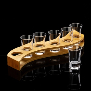 Vaso de Vidrio Personalizado para <span class=keywords><strong>Mezcal</strong></span>, 3 oz / 1.5 oz / 1 oz, México, Sublimación, Juego de 6 Vasos de Chupito con Soporte de Madera - Product Image 5
